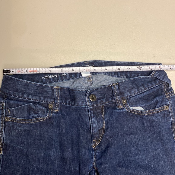 Ann Taylor Loft Modern Flare Dark Wash Jeans Flared Bootcut Women’s Size 4 - Picture 7 of 9
